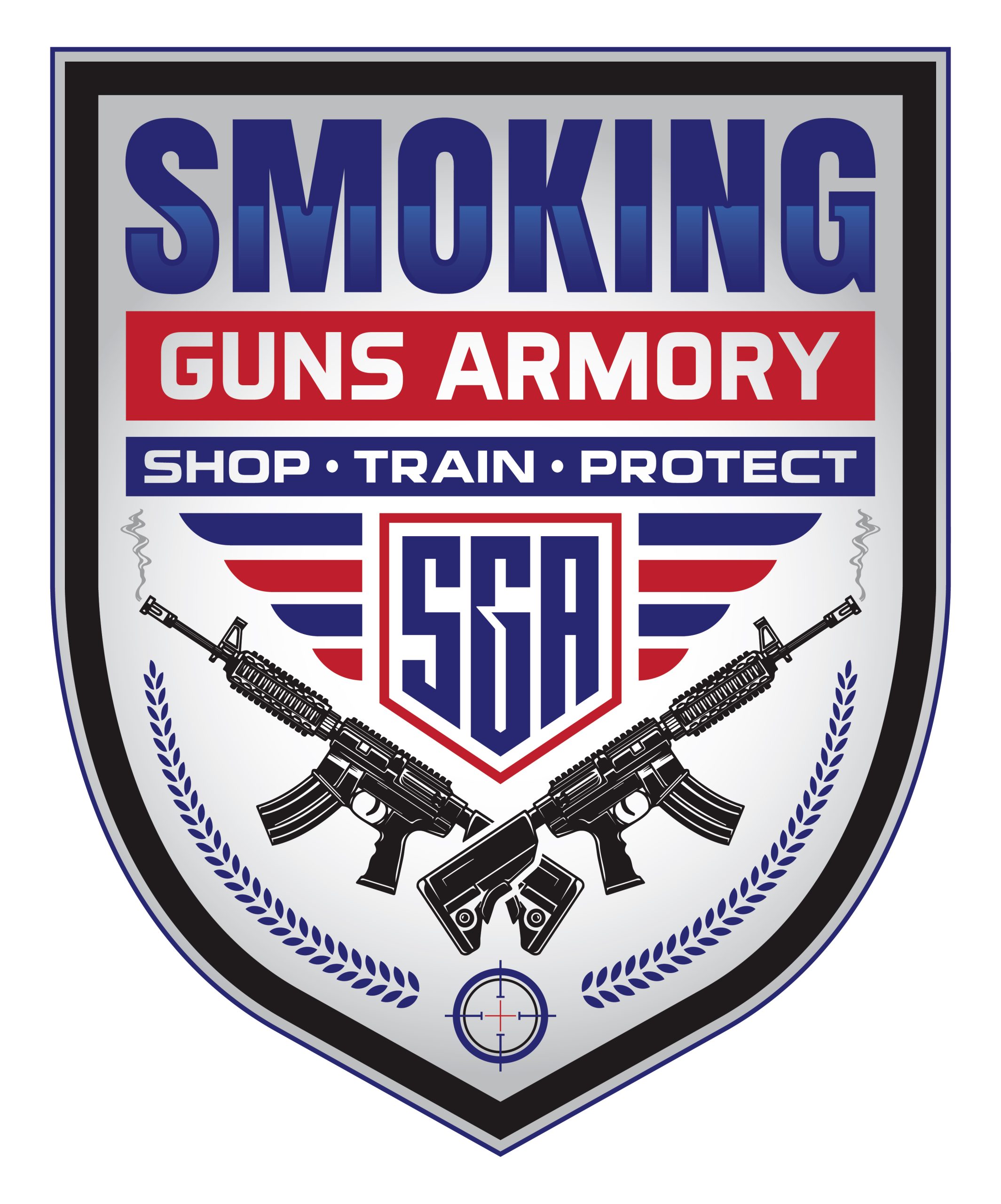 Custom Logo Design for Smoking Guns